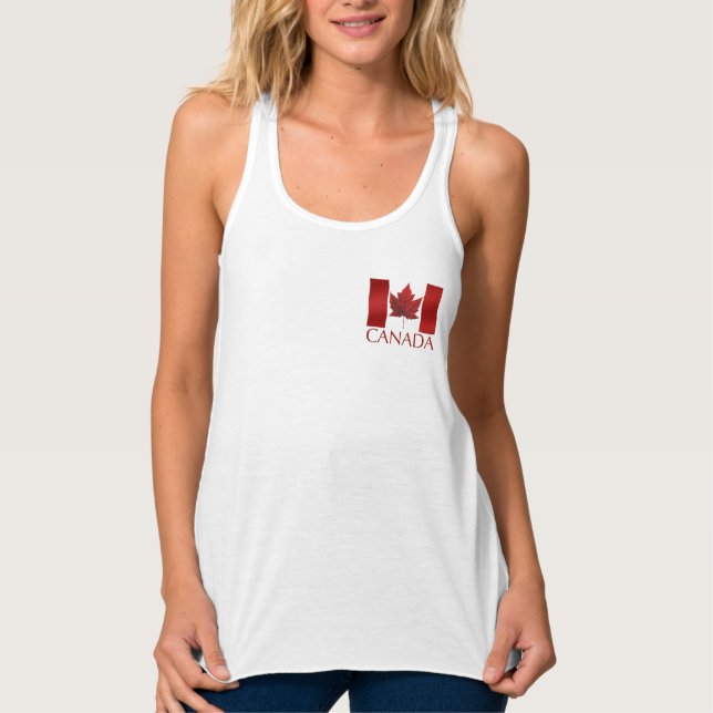 Canadá Souvenir Tank Top Canada Maple Leaf Tops (Anverso)