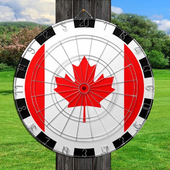 Canadá tablero de dardos y tablero de juego con ba (Subido por el creador)