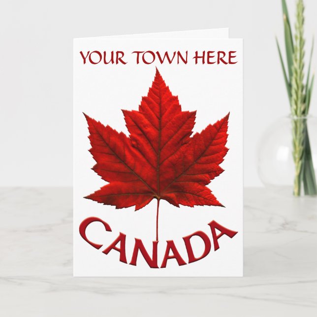 Canadá Tarjetas Canadá Bandera Personalizado de ta (Anverso)