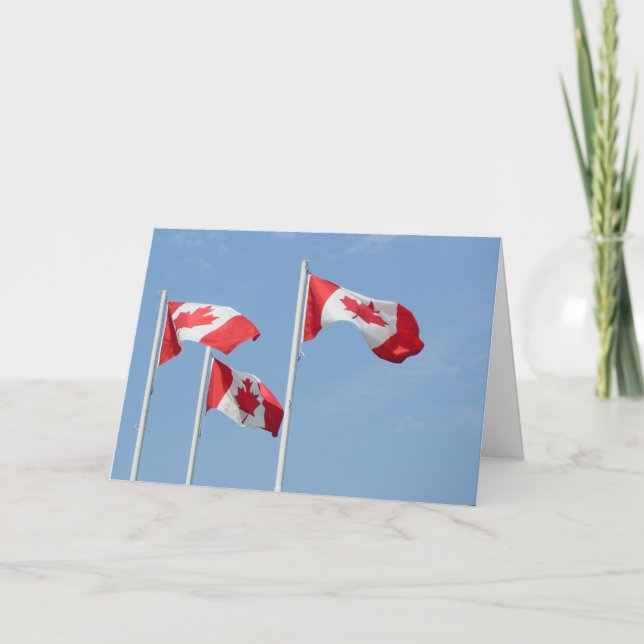 Canadá Tarjetas Canadá Bandera Personalizado de ta (Anverso)