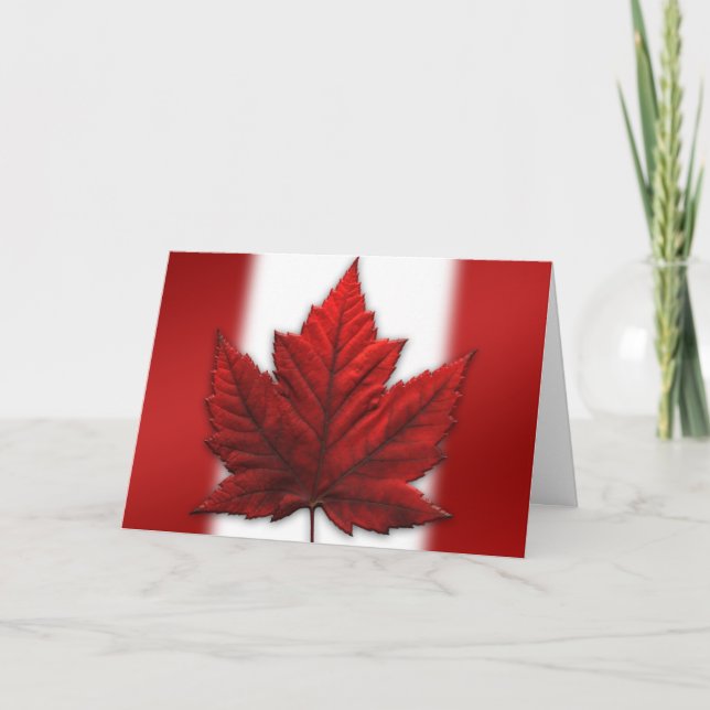 Canadá Tarjetas Canadá Bandera Personalizado de ta (Anverso)