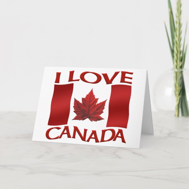 Canadá Tarjetas Canadá Bandera Personalizado de ta (Anverso)