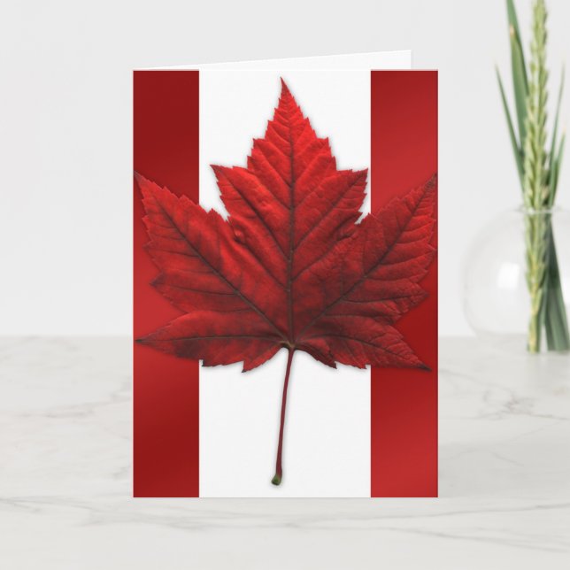 Canadá Tarjetas Canadá Bandera Personalizado de ta (Anverso)