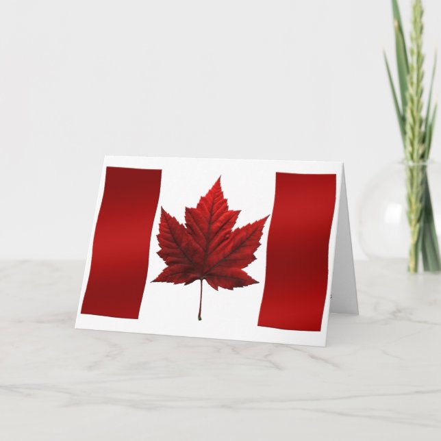 Canadá Tarjetas Canadá Bandera Personalizado de ta (Anverso)