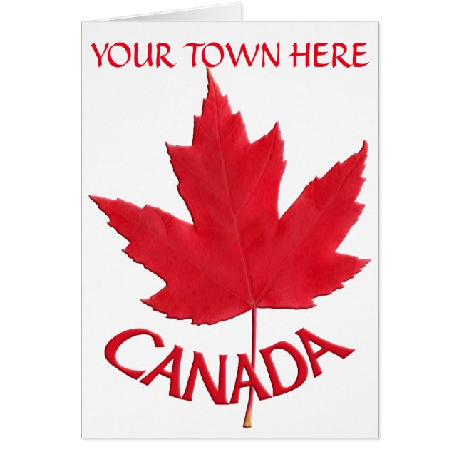 Canadá Tarjetas Canadá Bandera Personalizado de ta (Frente)