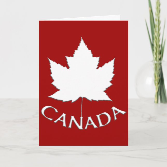 Canadá Tarjetas Canadá Bandera Personalizado de ta (Anverso)