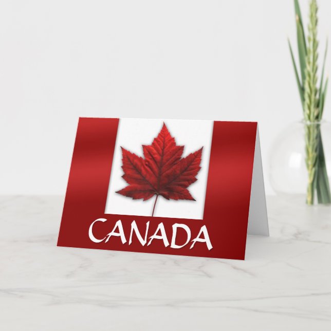 Canadá Tarjetas Canadá Bandera Personalizado de ta (Anverso)