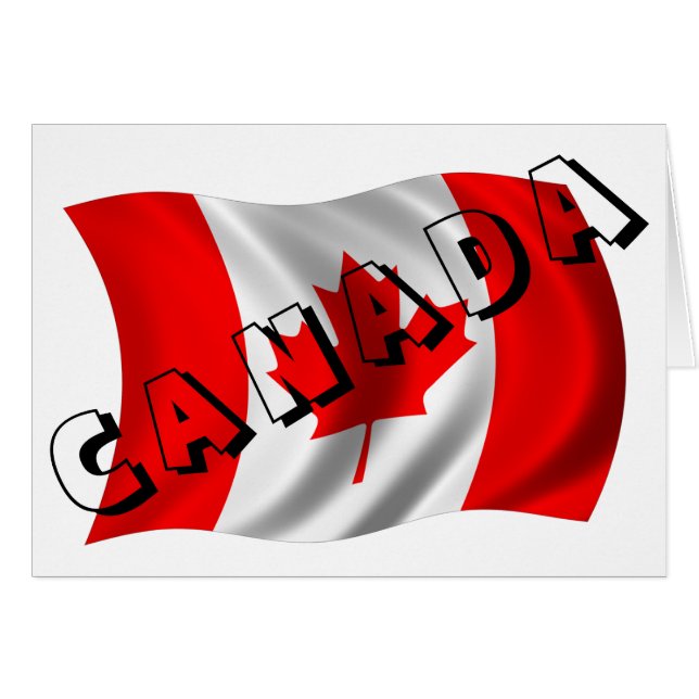 CANADÁ Texto sobre la bandera canadiense (Anverso (Horizontal))