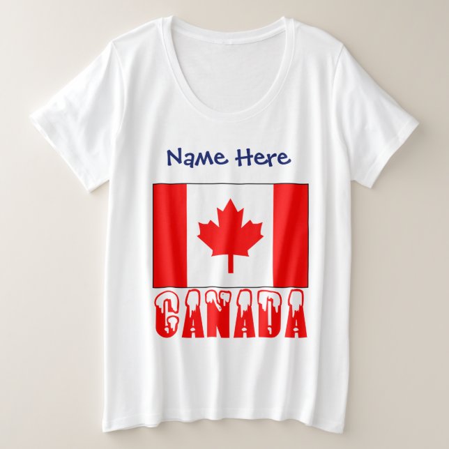 Canada y Bandera Canadiense Personalizados  (Anverso del diseño)