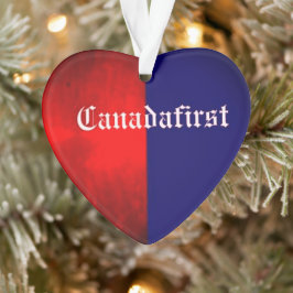 CANADAFIRST HEART Ornamento acrílico