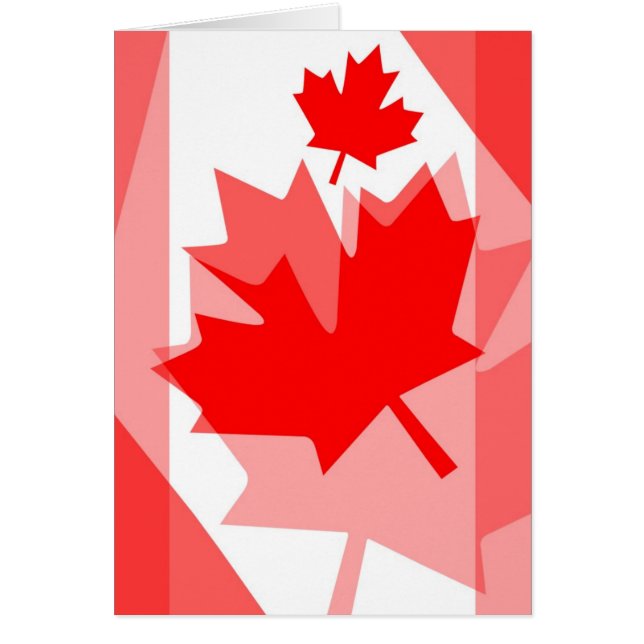 Canadian red Maple Leaf Layered Style CANADA (Frente)