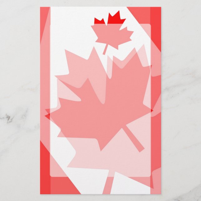 Canadiense de estilo con capas de hojas de arce ro (Anverso)