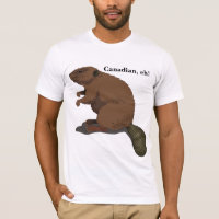 ¡Canadiense, eh! Camiseta del castor del Personali