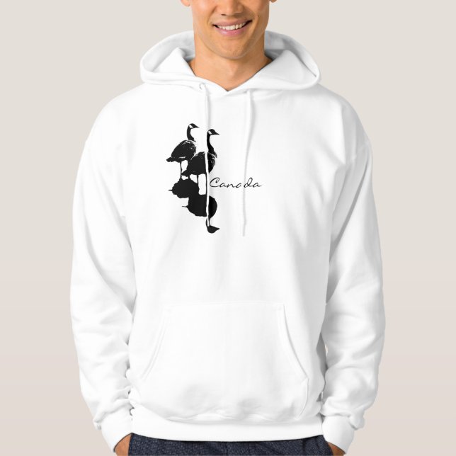 Canadiense Geese Hoodie Camisas sudaderas capuchad (Anverso)