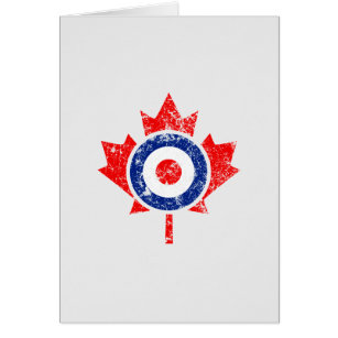 Canadiense Maple Leaf Roundel Grunge Mod CANADA