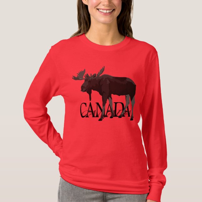 Canadienses Camisetas de Moose (Anverso)