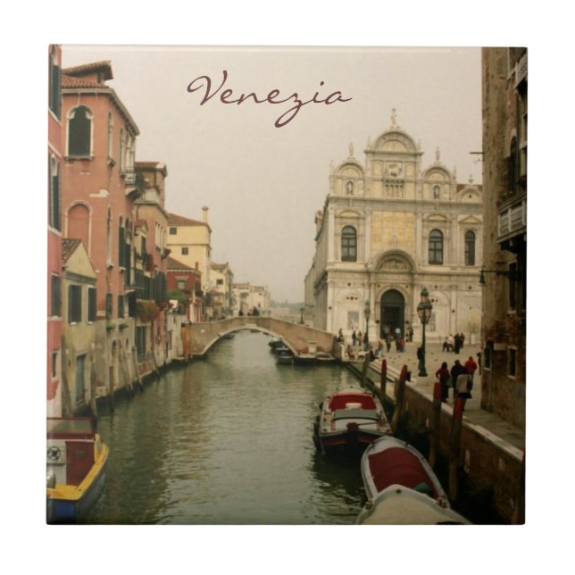 Canal de la teja de Venecia Trivet (Frente)