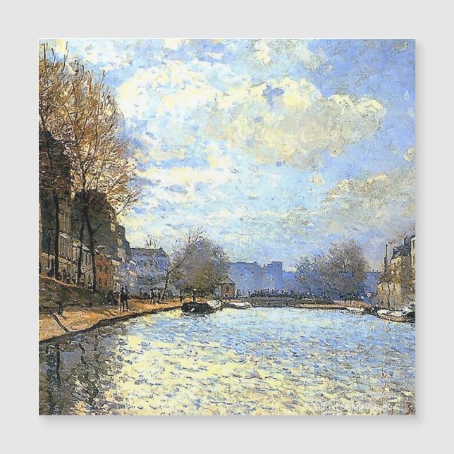 Canal de San Martín Alfred Sisley (Anverso)