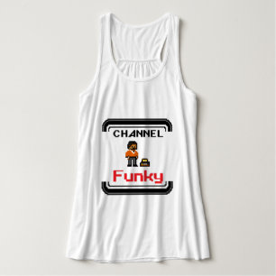 Canal Funky Pixel Art T-Shirt Tank Top
