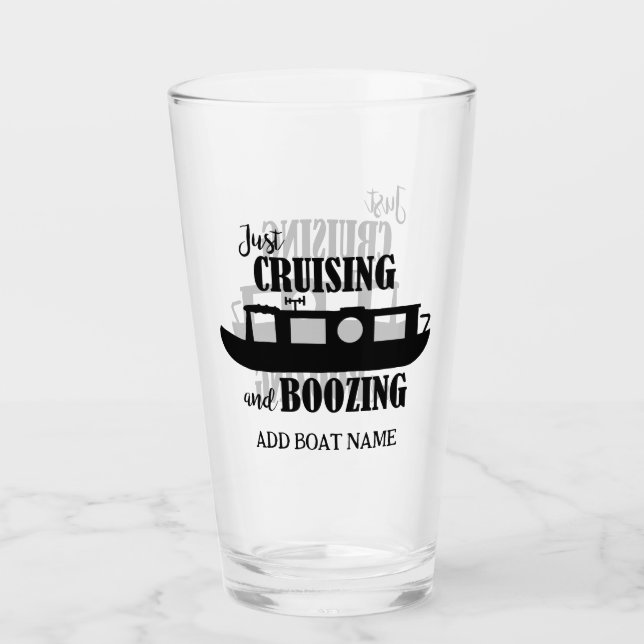 Canal Narrowboat Funny Drinking Quote (Anverso)