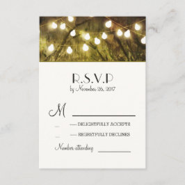 Canales alumbran árboles rusos Boda Tarjetas RSVP