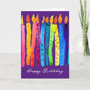 Canales de cumpleaños acuarela tarjeta de acuarela
