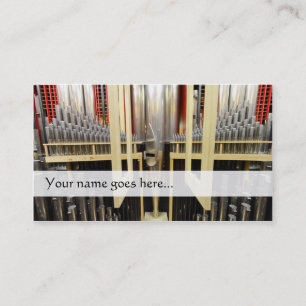 Canales de órganos tarjeta de visita - interior de