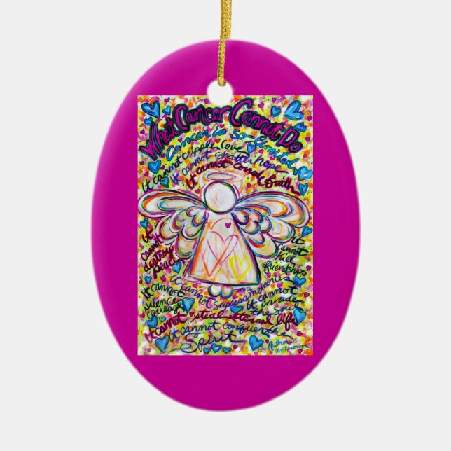 Canales de primavera Ornamento Angel de Cáncer Per (Frente)