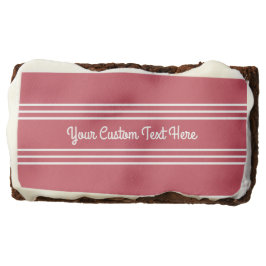 Canales de texto personalizado de franjas rojas co