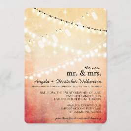 Canales románticos iluminan sólo invitación