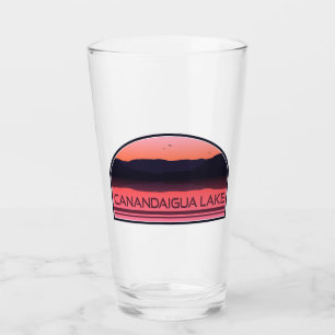 Canandaigua Lago New York Red Sunrise