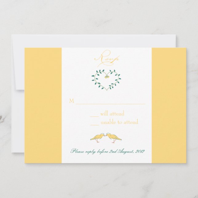 Canario - tarjetas rsvp (Anverso)