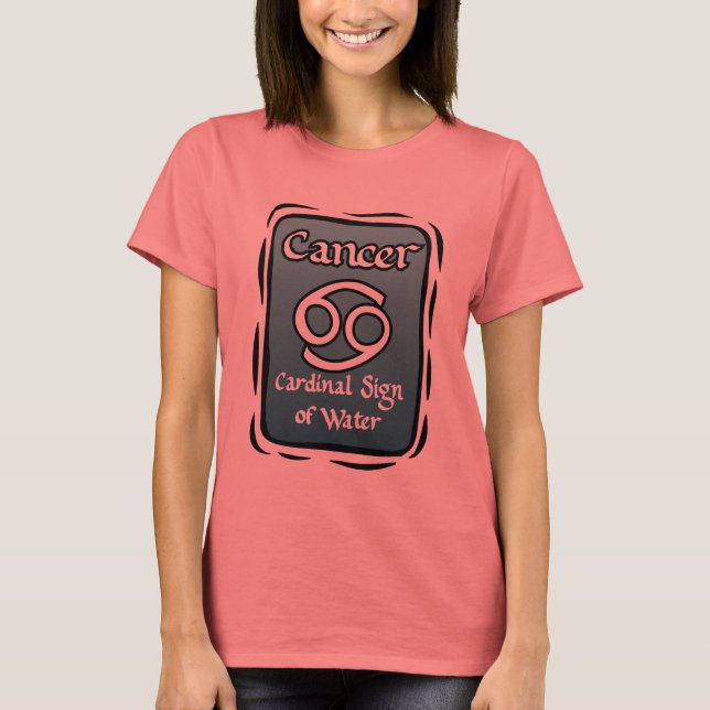 Cáncer Camiseta Zodiac (Anverso)