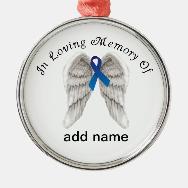 Cáncer de colon conmemorativo del ornamento del (Frente)