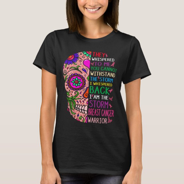 Cáncer De Mama Camiseta Cáncer De Mama Guerrero De (Anverso)