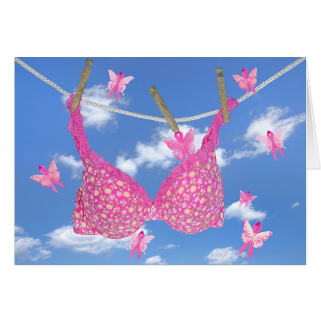 Cáncer de mama Cinta rosa Bra (Anverso (Horizontal))