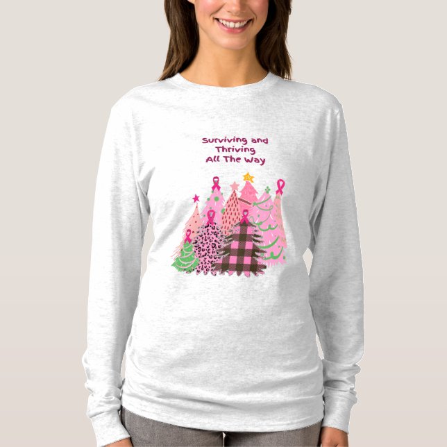Cáncer de mama con camisetas y Navidades sobrevivi (Anverso)