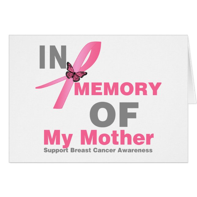 Cáncer de mama en memoria de mi madre (Anverso (Horizontal))