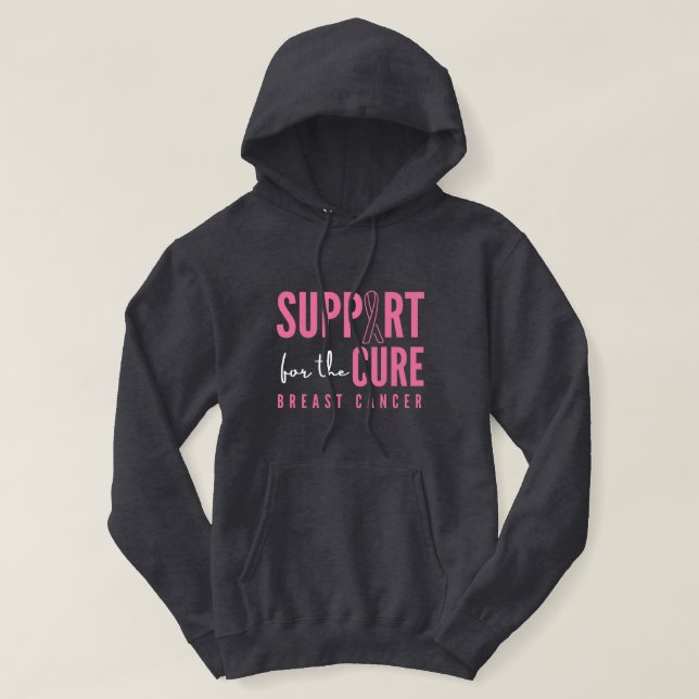cáncer de mama.support.cure Sudadera (Diseño del anverso)