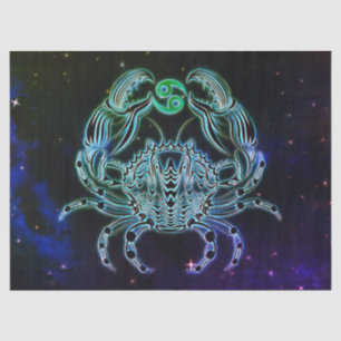 cáncer de papel de tejido zodiaco cangrejo