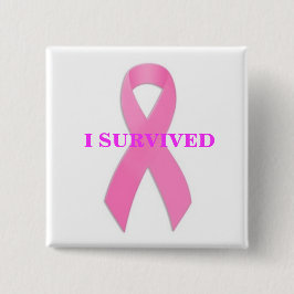 Cáncer de pecho Awarness sobreviví el botón