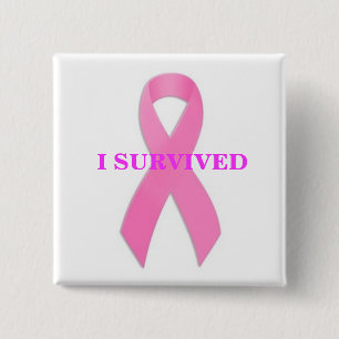 Cáncer de pecho Awarness sobreviví el botón