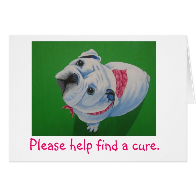 cáncer de pecho, bulldog (Anverso (Horizontal))