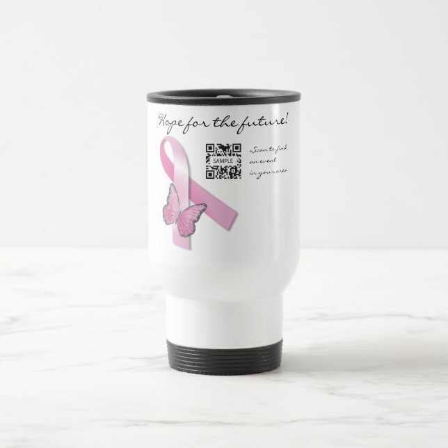 Cáncer de pecho de la plantilla de la taza del (Centro)
