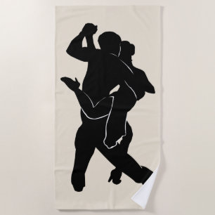 Cáncer de tango Pareja Toalla de playa Colores Per