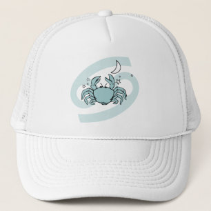 Cáncer El cangrejo astrología zodiac azul gorra gr