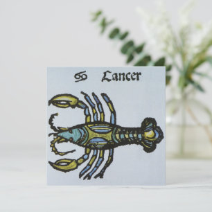 Cáncer el Cangrejo, Signo Vintage del Zodiaco