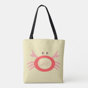 Cáncer Estrella Signo de Cangrejo Bolsa de Tote