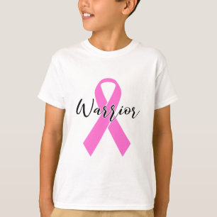 Cáncer Guerrero de la camiseta T Camisa Rosa Cinta