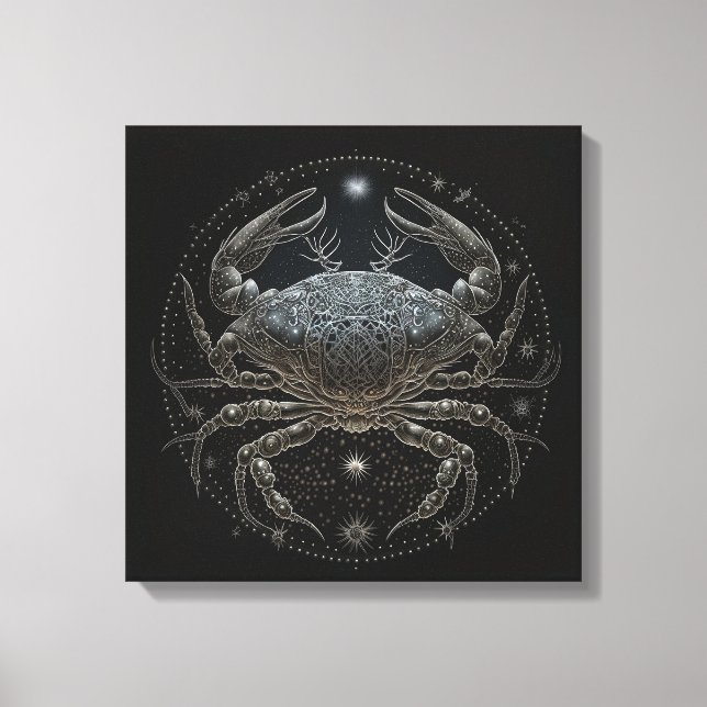 Cáncer - Impresión de lienzo del 21 de junio al 22 (Anverso)